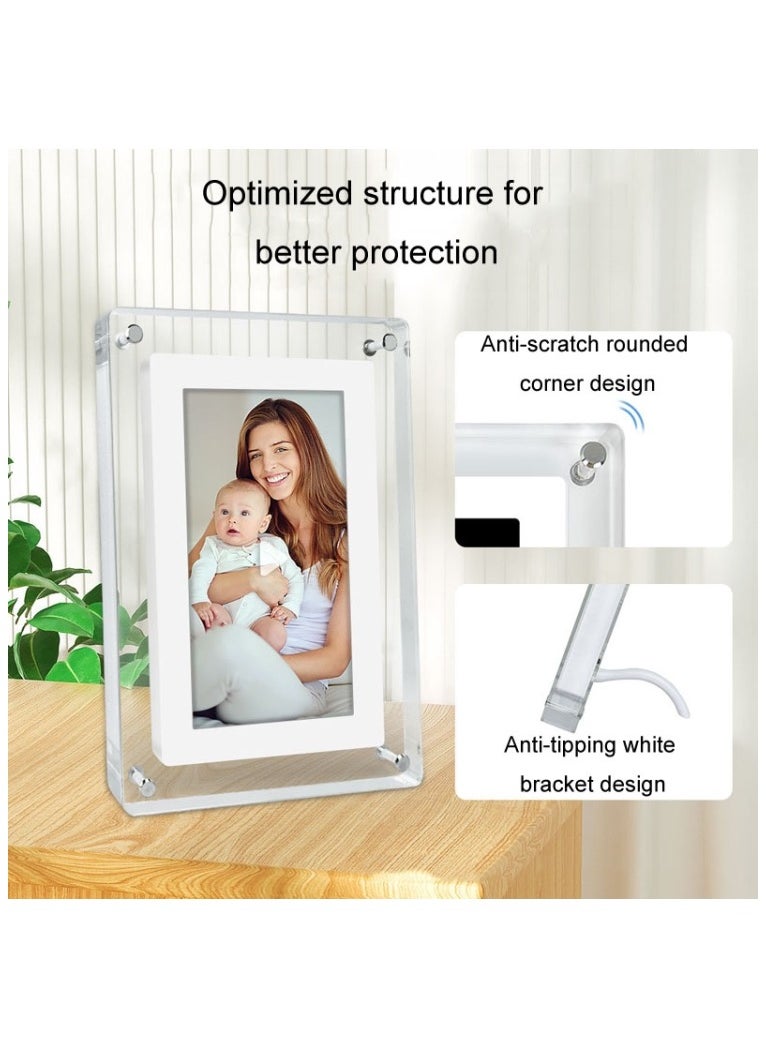 5 Inch HD Digital Photo Frame Crystal Advertising Player 1080P Motion Video Picture Display Player