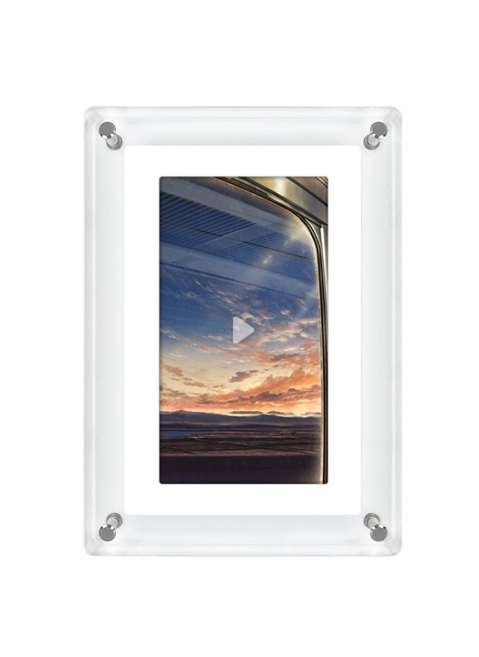 5 Inch HD Digital Photo Frame Crystal Advertising Player 1080P Motion Video Picture Display Player