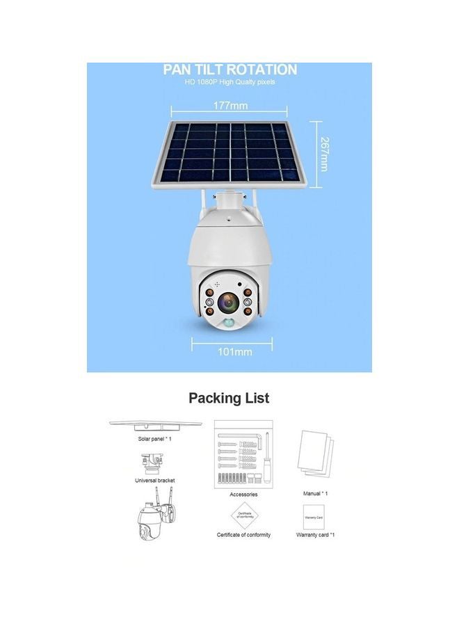 Outdoor Surveillance Waterproof Solar CCTV Camera