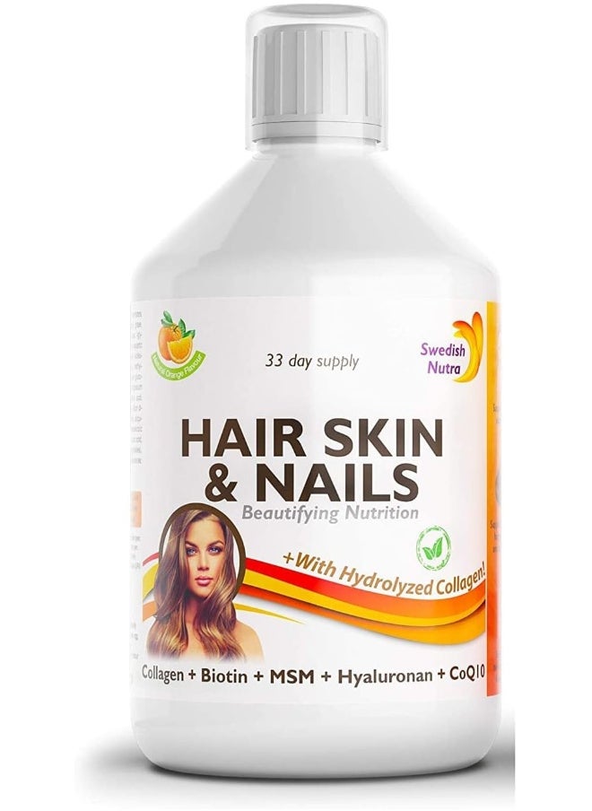 Swedish Nutra Hair Skin and Nails - Liquid - 500 ml