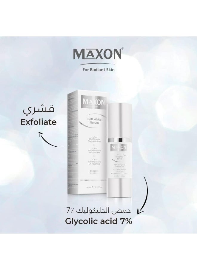 MAX-ON Soft White Serum 30ml