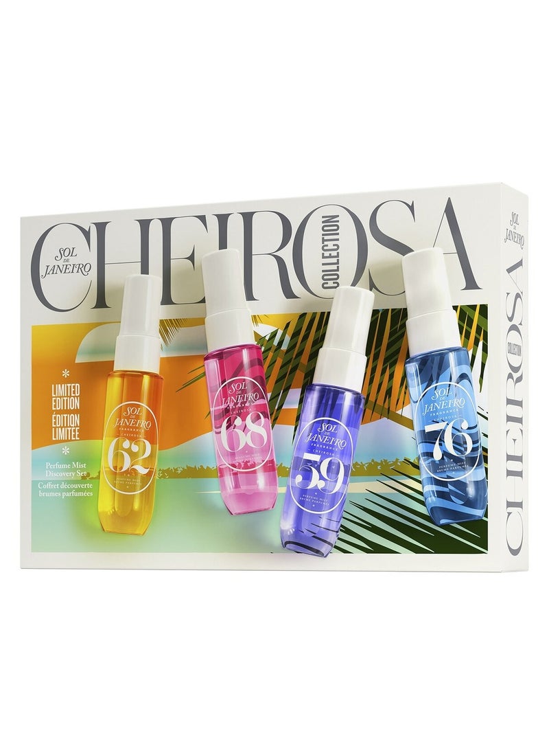 Sol de Janeiro Limited Edition Perfume Mist Discovery Set – 4 Best-Selling Fragrances | Cheirosa 62, 68, 59, 76