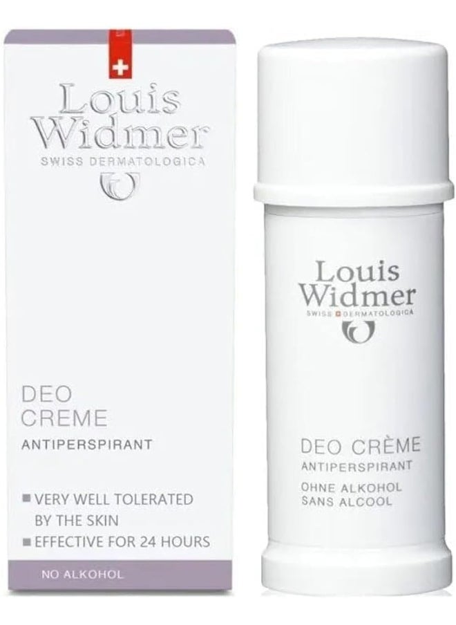 Louis Widmer Deo Cream Scented Antiperspirant No Alcohol 40ML