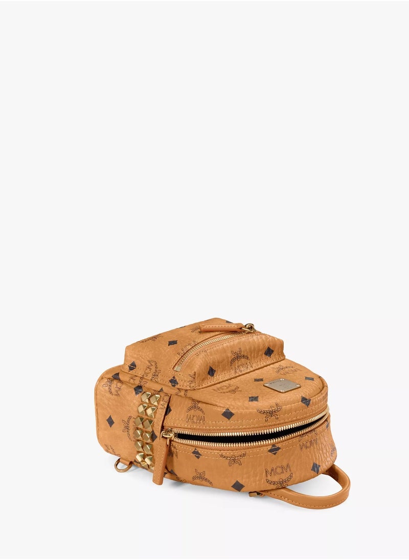 Stark Bebe Boo Side Studs Backpack in Visetos