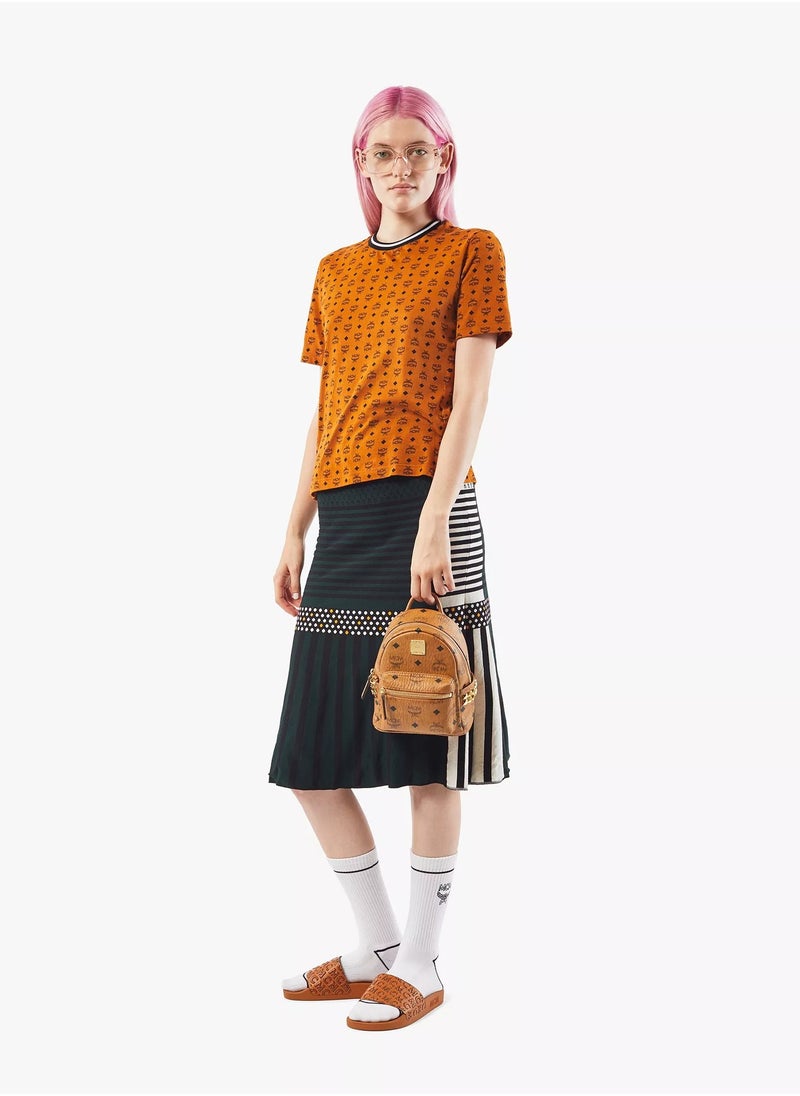 Stark Bebe Boo Side Studs Backpack in Visetos