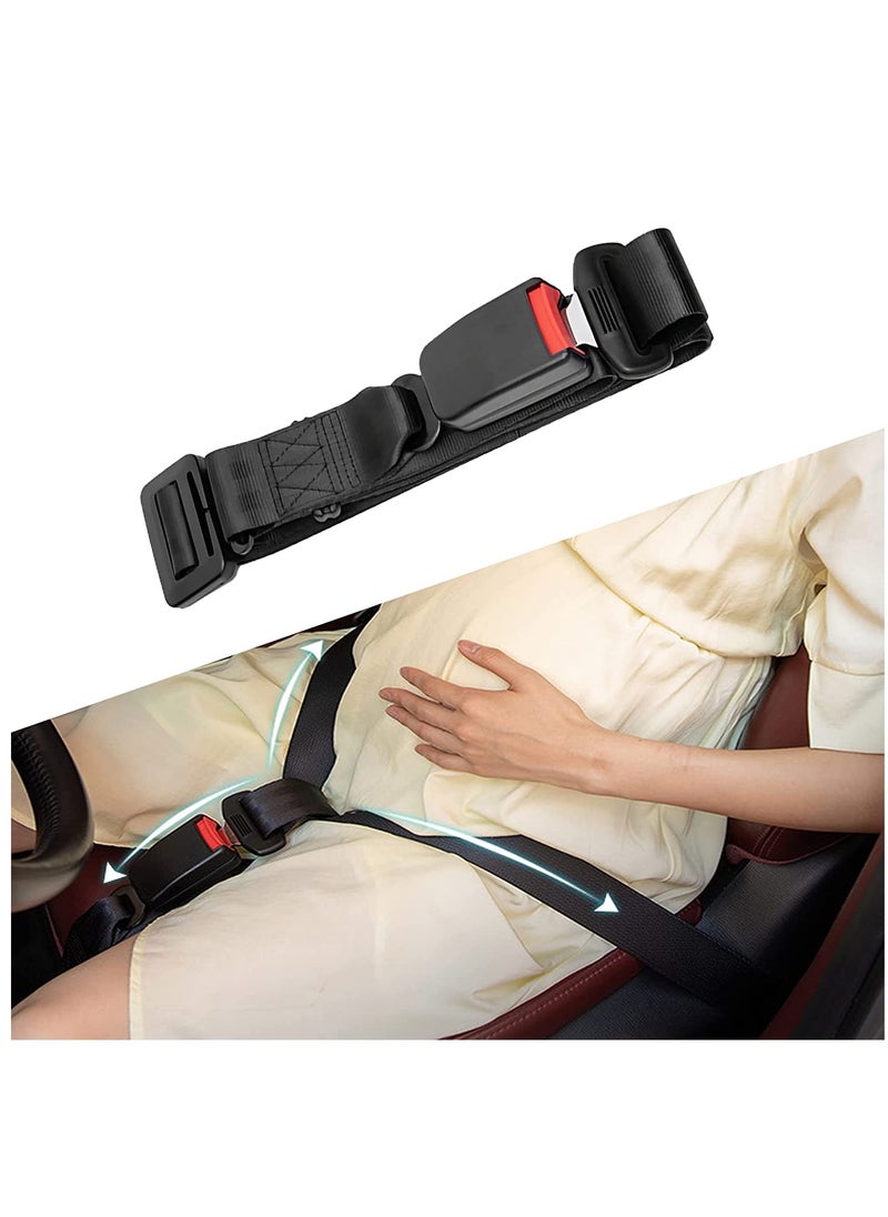 Pregnancy Seat Belt Adjuster   Seat Bump Strap for Pregnant Women   Prevent Abdomen Compression and Protect Belly  Pregnancy Must Haves Maternity Seat Cover Belt for Expectant Mothers BLACK