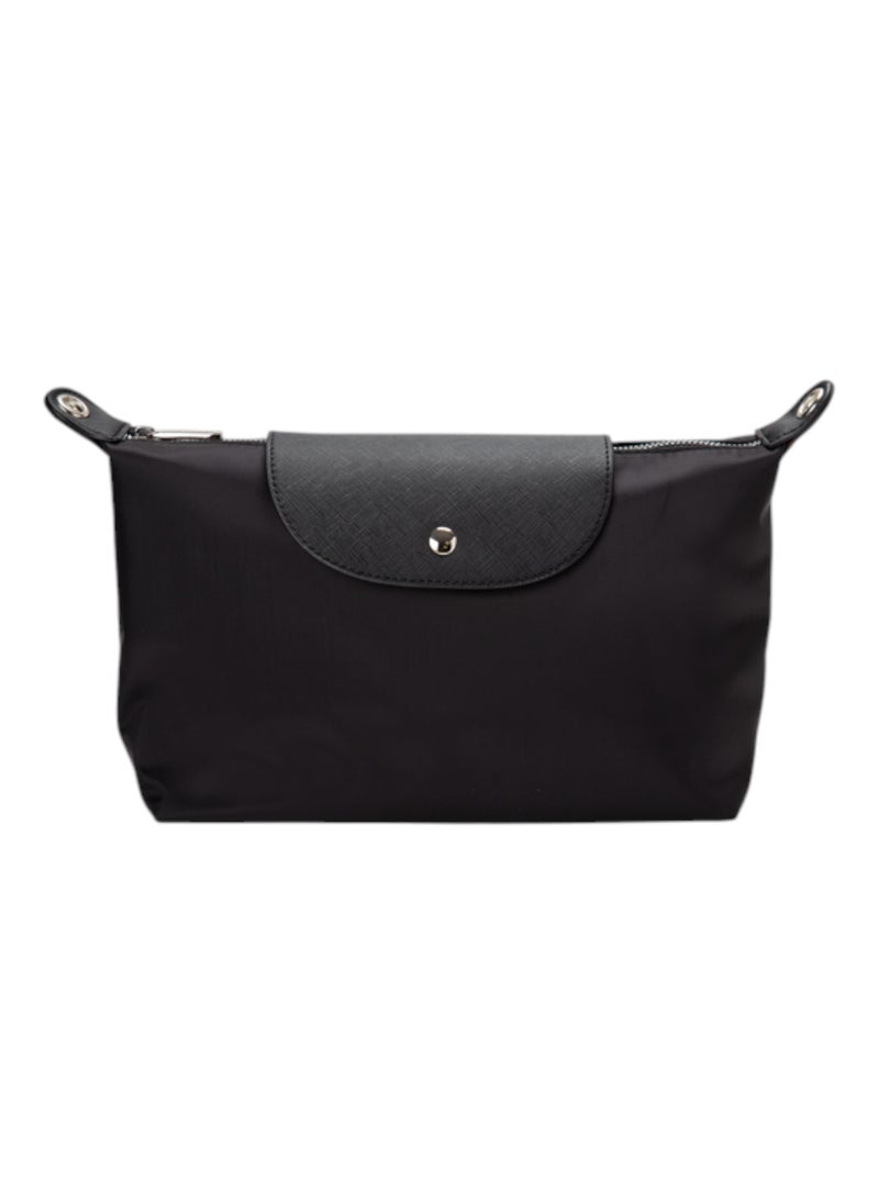 Textured Pouch Bag Black