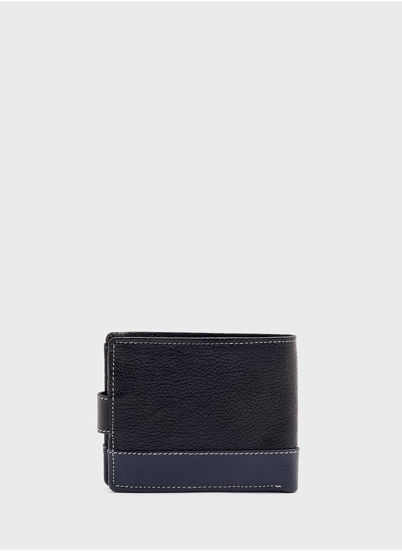 Genuine Leather Casual Bi-Fold Wallet