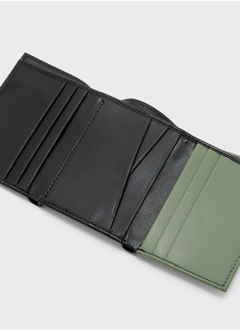 Two Tone Tri-Fold Wallet