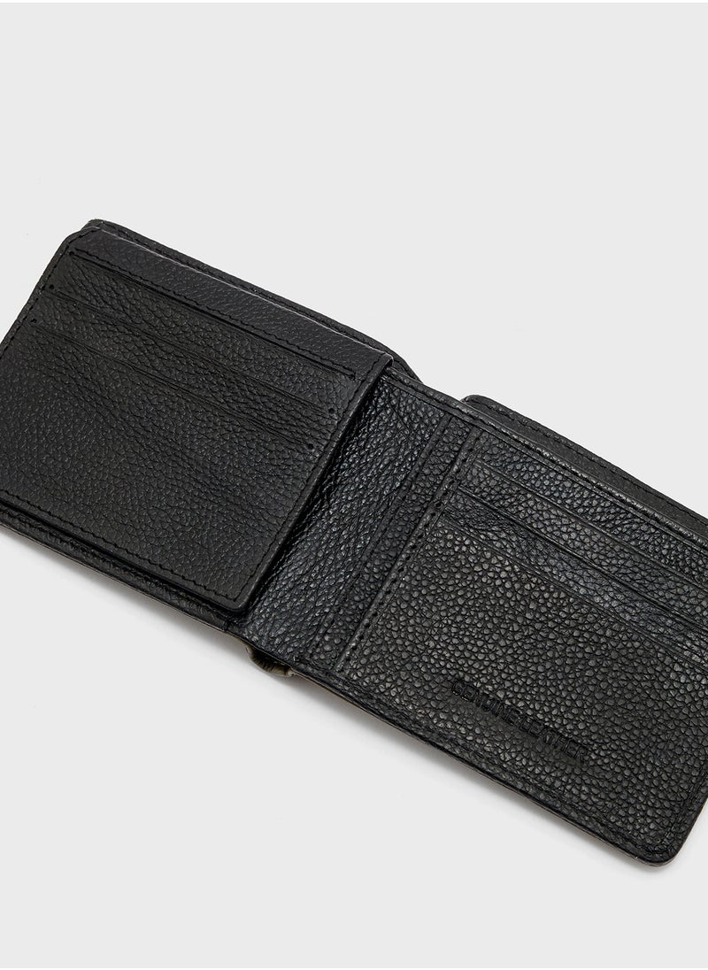 Genuine Leather Two Tone Bi-Fold Wallet