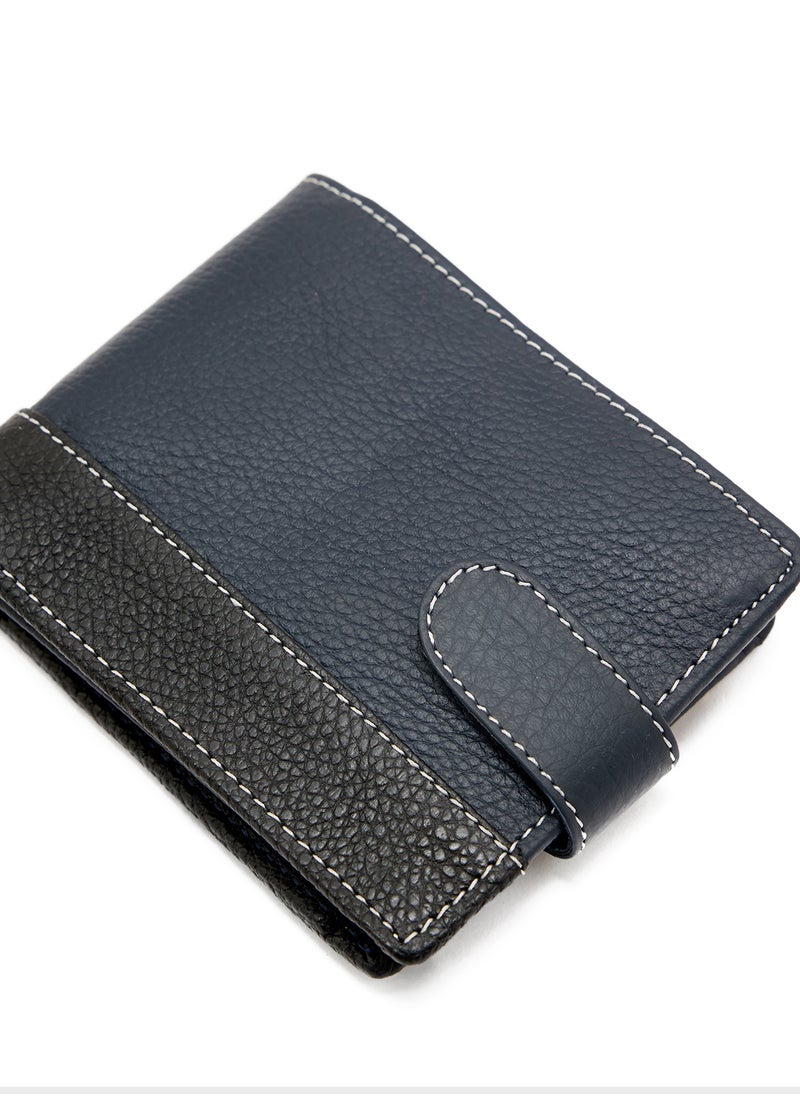 Genuine Leather Casual Bi-Fold Wallet