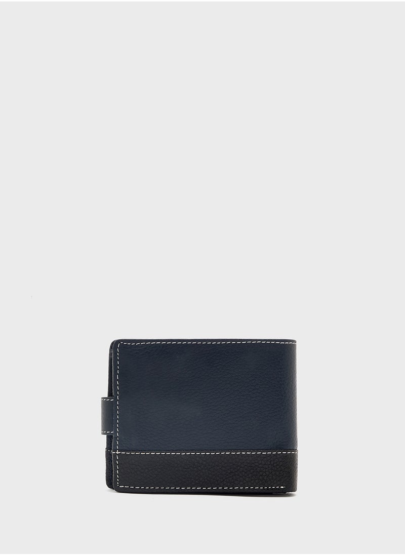 Genuine Leather Casual Bi-Fold Wallet