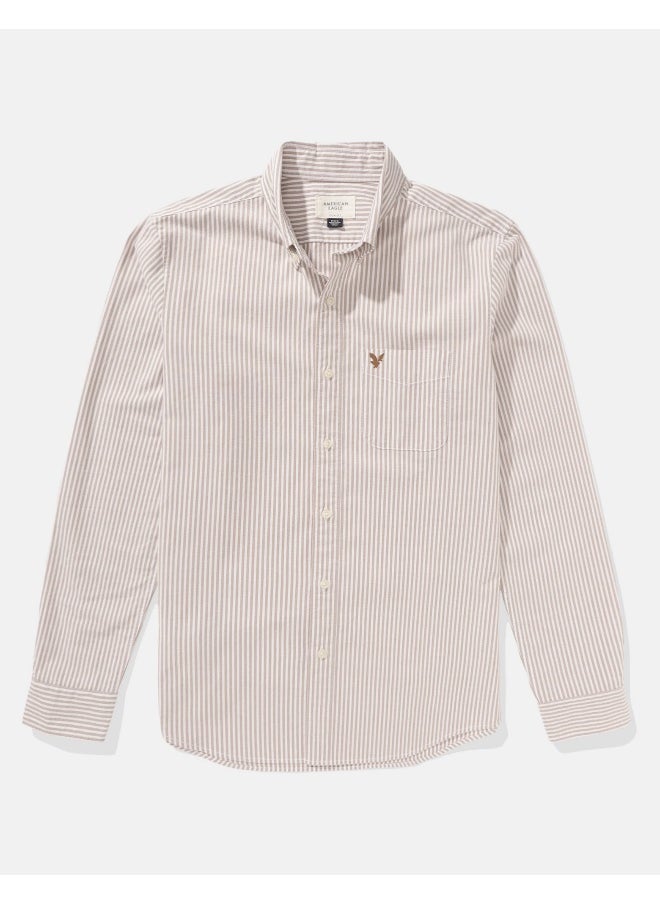 AE Striped Slim Fit Oxford Button-Up Shirt