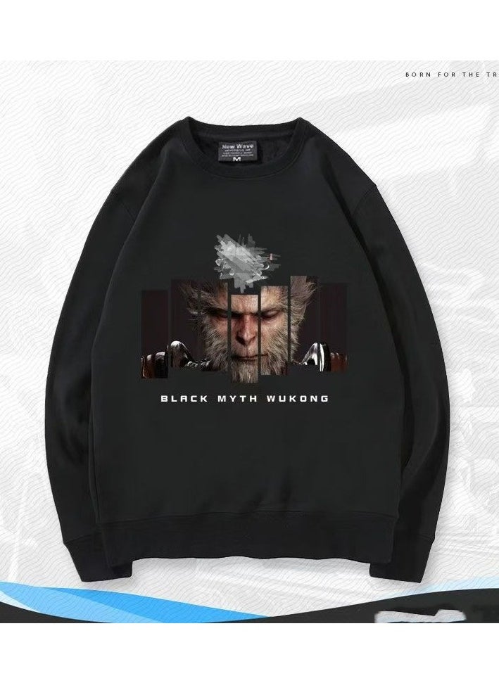 Black Mythical Loose Hoodie