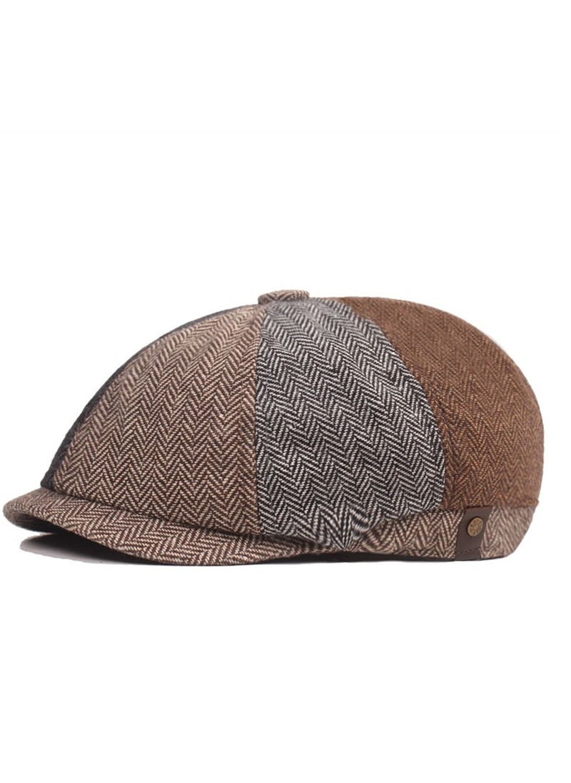 Herringbone Niberet For Men Travel Sun Protection Hat Multicolour