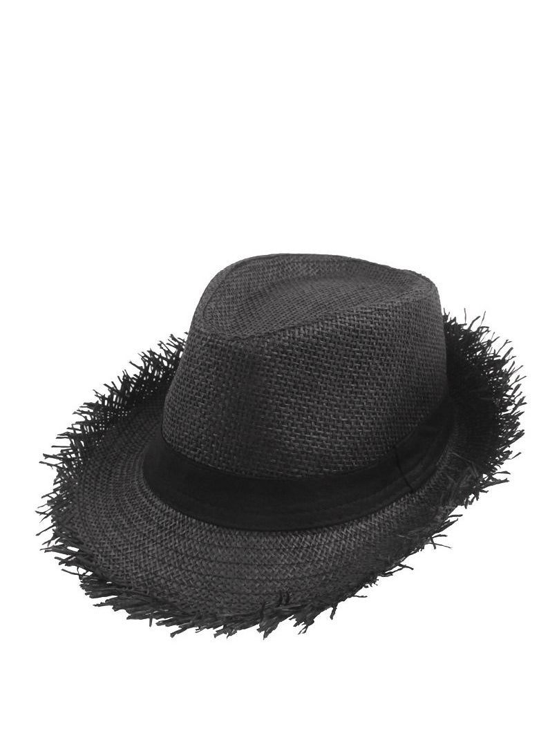 Sun Hat Men's Summer Jazz Solid Color Breathable Straw Gift Hat Black