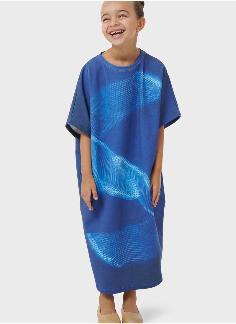 Mommy & Me Arabic Print Kaftan