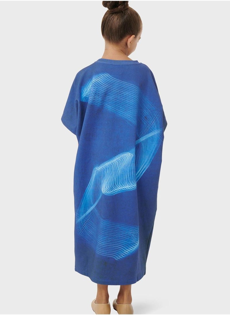 Mommy & Me Arabic Print Kaftan