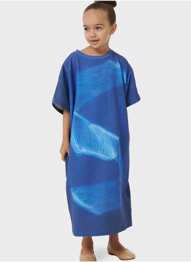 Mommy & Me Arabic Print Kaftan