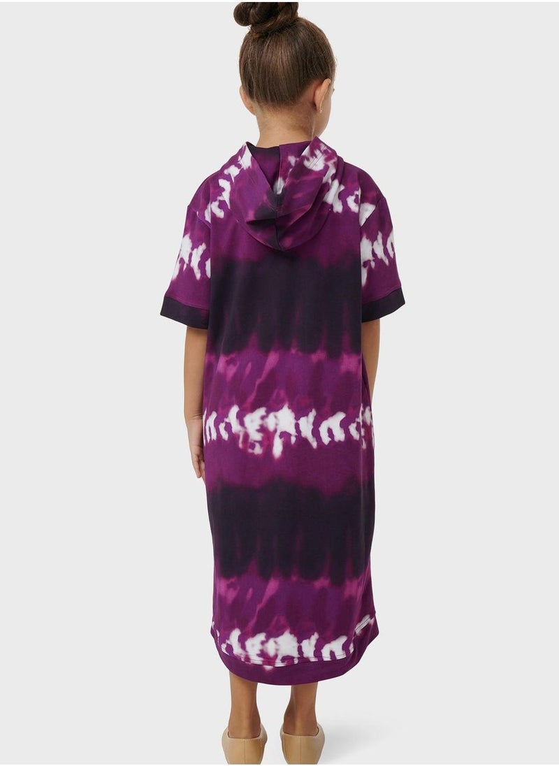 Mommy & Me Tie Dye Effect Kaftan