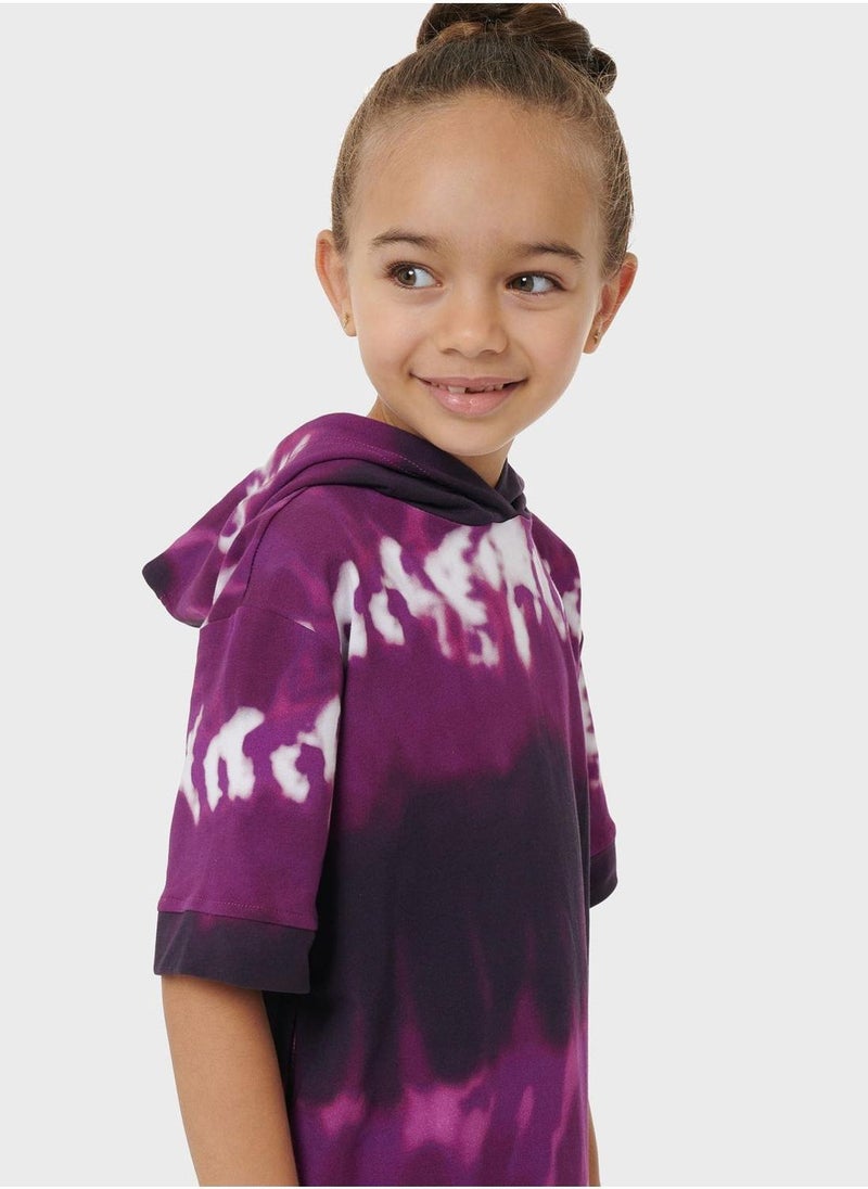 Mommy & Me Tie Dye Effect Kaftan