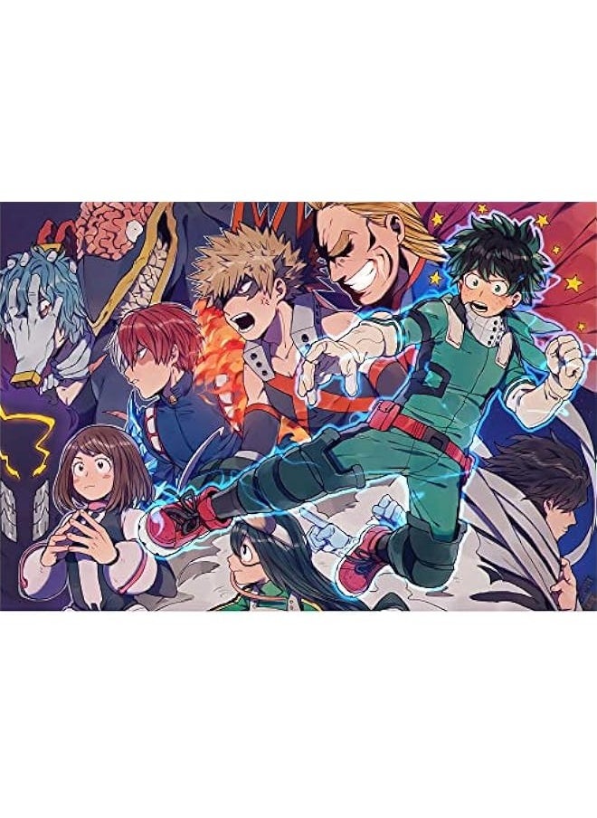 Anime Jigsaw Puzzles MHA Series Wooden Puzzle 200/520/1000 Pieces Puzzles for Adults Teens Brain Intelligence Games Jigsaw Gifts