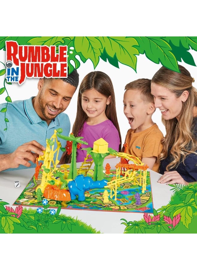 TOMY Games T73421 Rumble in the Jungle Board Game, Family Game For Adults And Kids Suitable From 5+ Years, Multicolor
