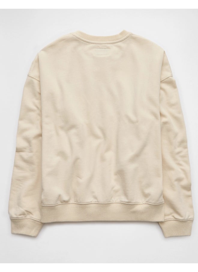 AE Logo Graphic Relaxed Crew Neck Sweatshirt