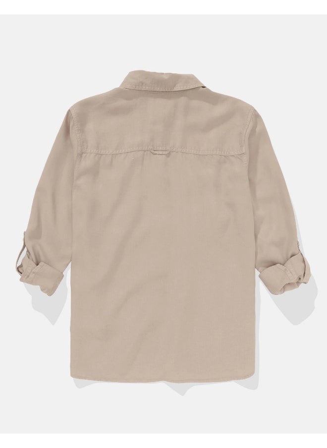 AE Long-Sleeve Button-Up Shirt