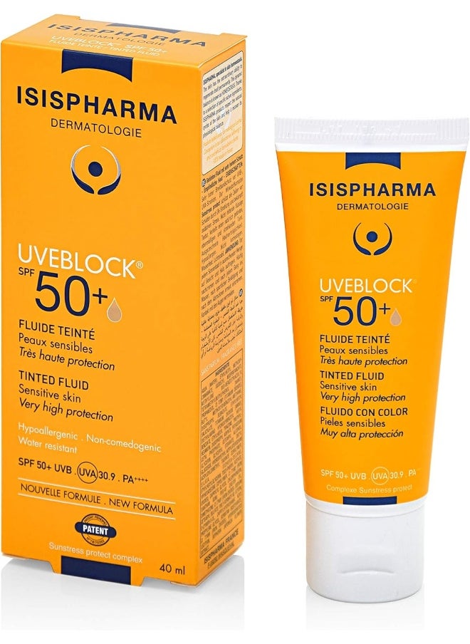 Isis Pharma UVEBlock 50+ Light Tinted Fluid, 40 ml