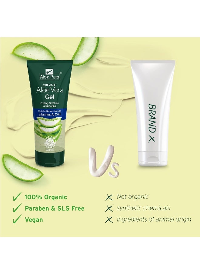 Aloe Pura Vera Gel & Vitamin A, C & E 200ml