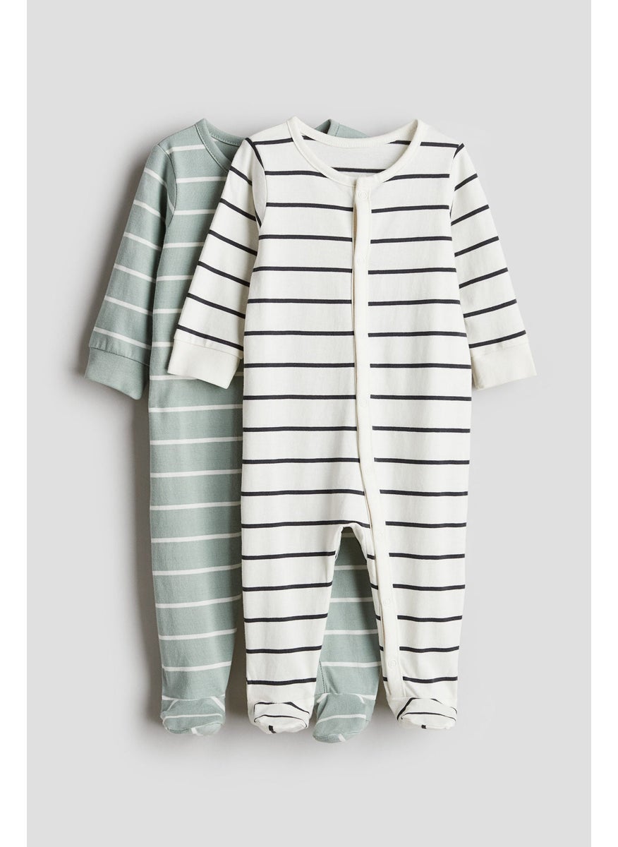 2-Pack Cotton Sleepsuits