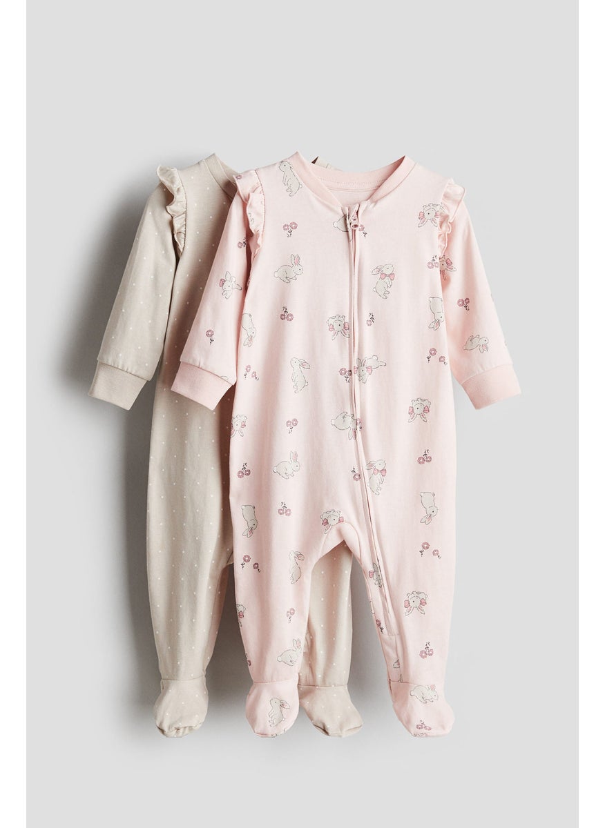 2-Pack Zip-Up Sleepsuits