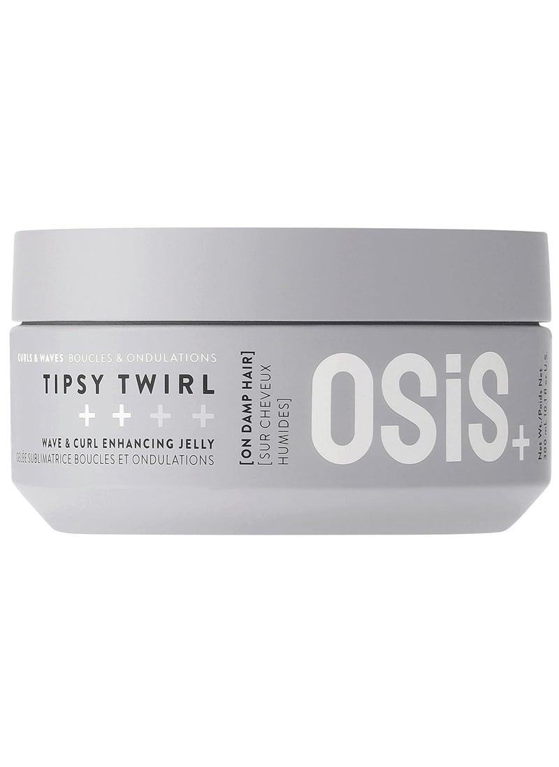 OSiS+ Tipsy Twirl Curl Definition Jelly 10.1 oz | Enhances Curl Body and Shape | Humidity Protection | Medium Hold | All Curly Types