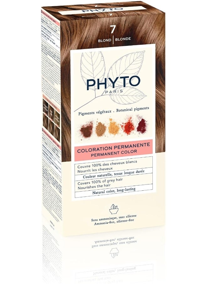 Phyto Phytocolor Permanent Natural Hair Color 7 Blonde with Botanical Pigments