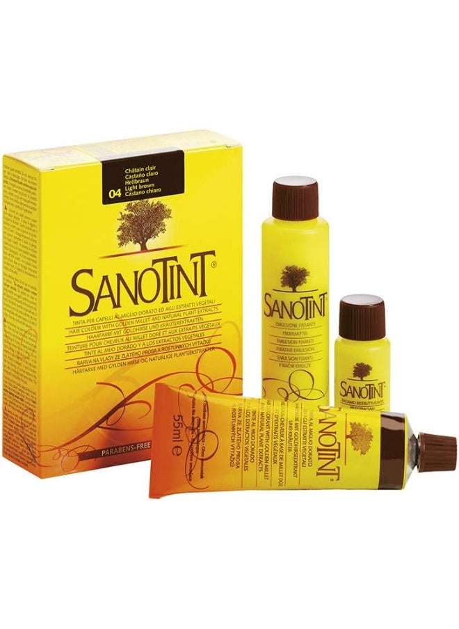 Sanotint Classic Natural Permanent Hair Dye 04, 125 ML, Light Brown