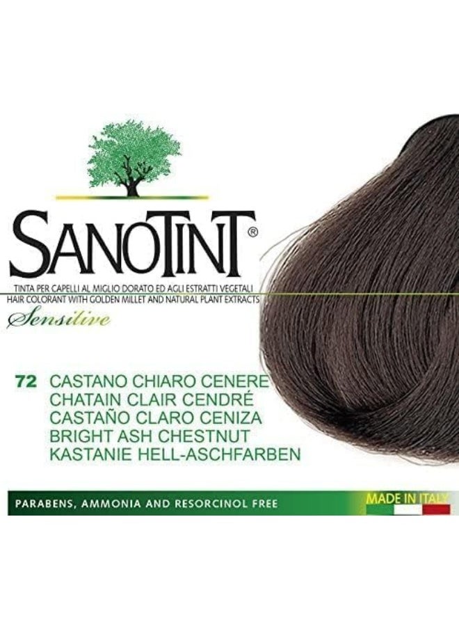 Sanotint Light 72 Bright Ash Chestnut - PPD & Ammonia Free