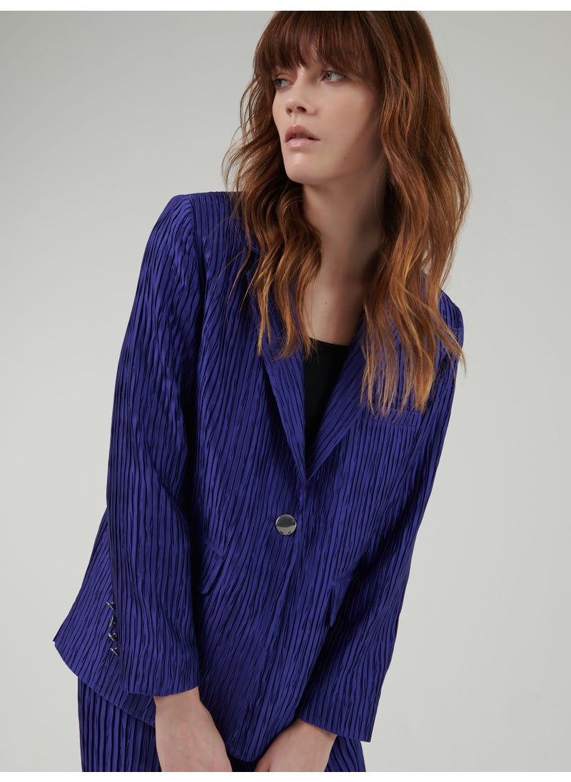 Plisse Blazer