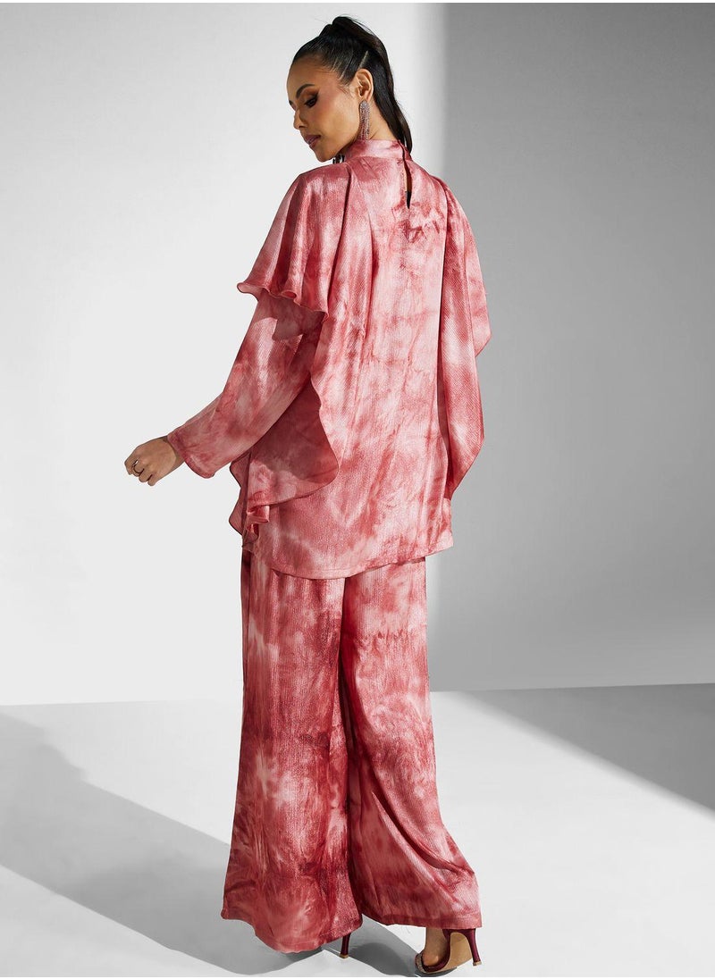 Printed Pants & Shirt Set
