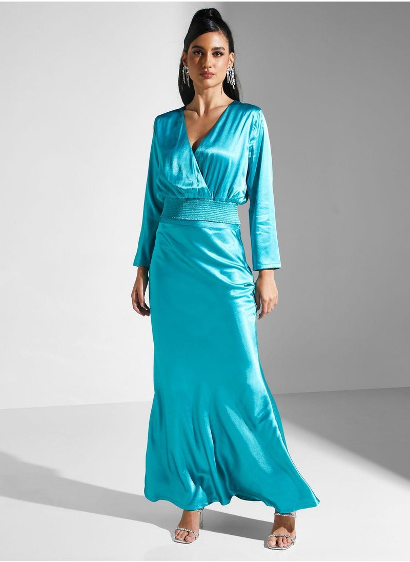Embellished Wrap Abaya