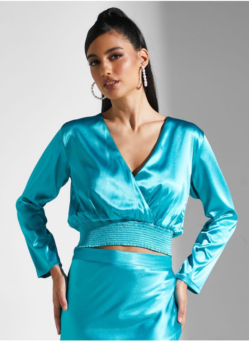 Embellished Wrap Abaya