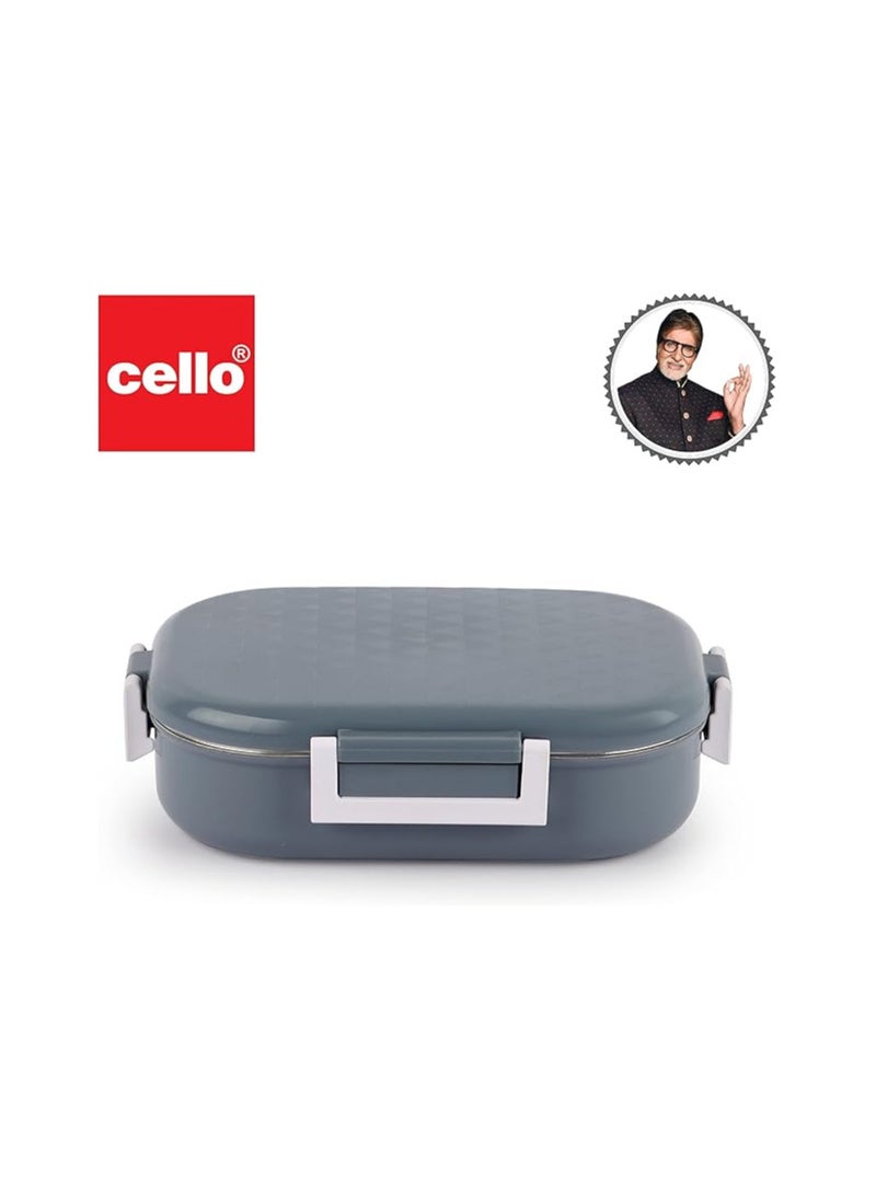 Cello Altro NEO Lunch Box - 2 Pieces, Neo Grey