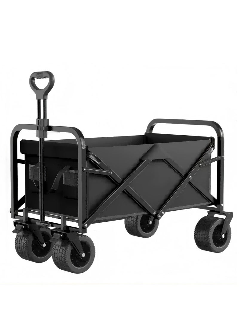 Outdoor Camping Vehicle, Camping Site Vehicle, Portable Picnic Trolley With Folding Handle