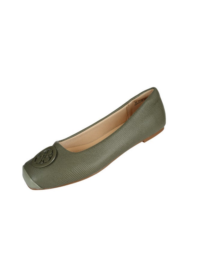 092-2692 Michelle Morgan Ladies Flat Casual Shoes 219RA015 Green