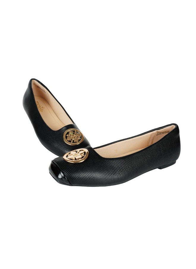 092-2690 Michelle Morgan Ladies Flat Casual Shoes 219RA015 Black