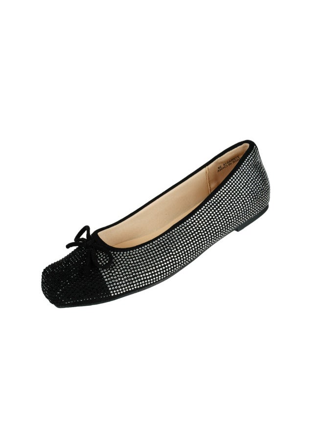 092-2693 Michelle Morgan Ladies Flat Casual Shoes 219RA016 Black