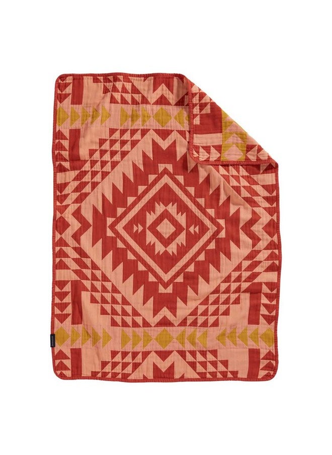 PENDLETON Cotton Woven Baby Blanket Smith Rock Clay