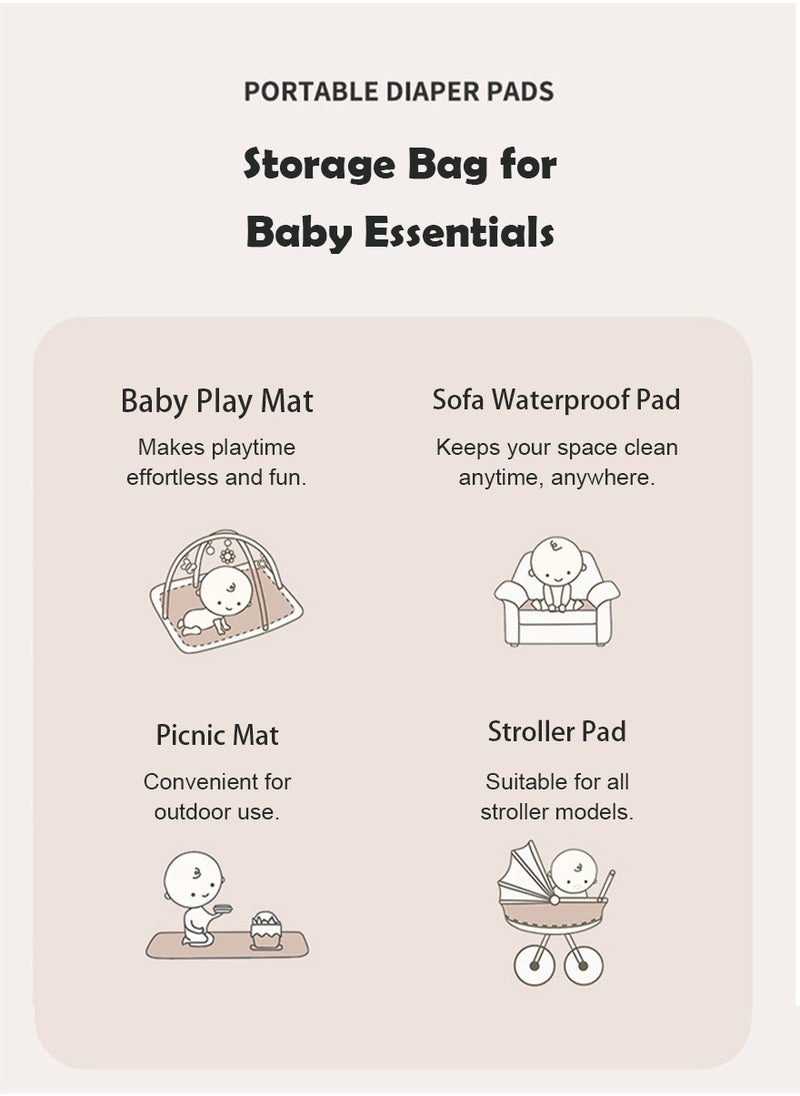 Portable and Foldable Waterproof Baby Diaper Changing Mat Sheet, Non-Toxic, BPA free ﻿