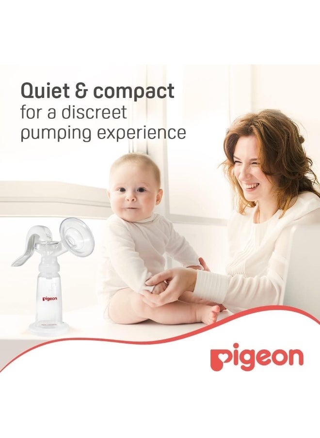 Pigeon Manual Breast Pump Basic, Easy Express Handle, Advanced Sealing Air Cushion