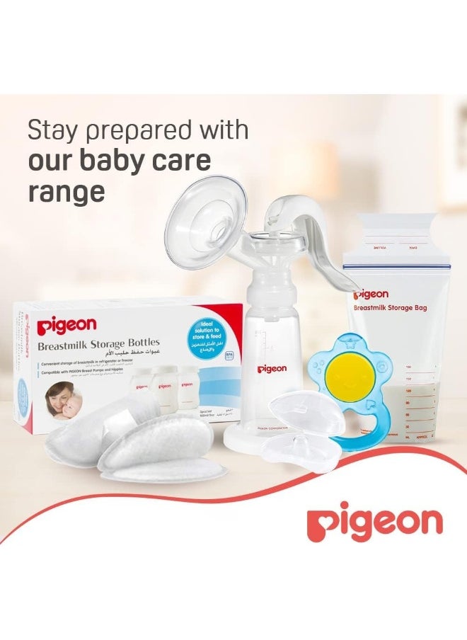 Pigeon Manual Breast Pump Basic, Easy Express Handle, Advanced Sealing Air Cushion